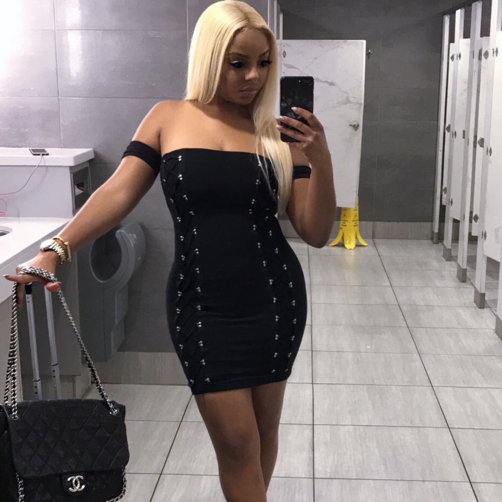 Black bandage dress